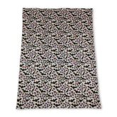 Pink leopard print Halloween blanket for baby girls by Mini Rodeo, soft and cozy with playful animal design.
