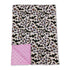 Pink leopard print Halloween baby blanket by Mini Rodeo, featuring soft fabric and playful design for girls.