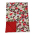 Soft gingerbread Santa camo blanket for babies and kids by Mini Rodeo, featuring festive Christmas holiday design.