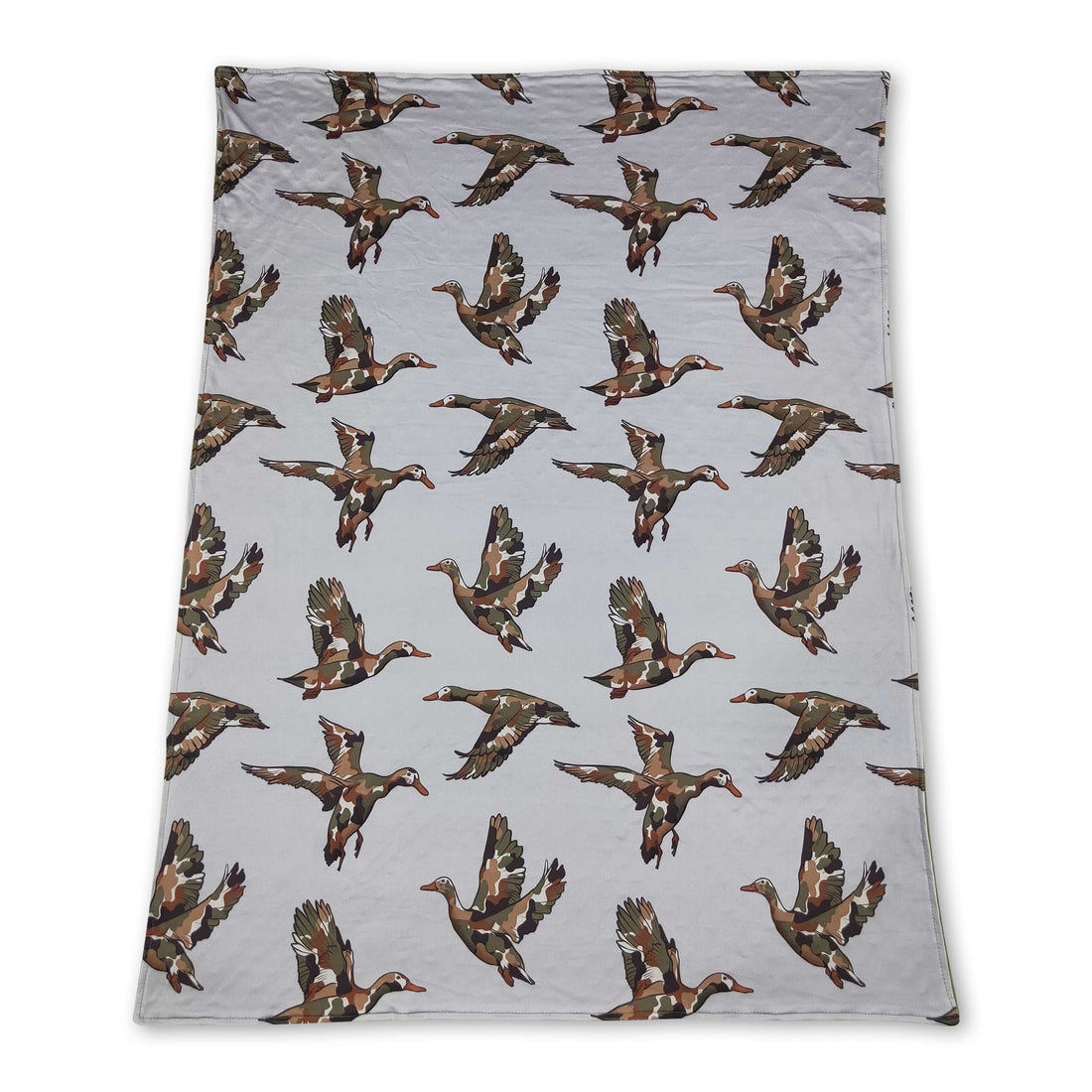 Camo duck green hunting fall baby boys blanket