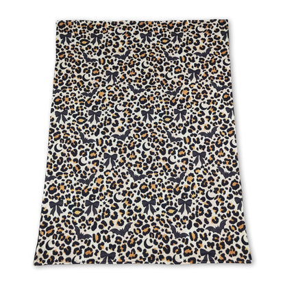 Leopard moon bat baby girls Halloween blanket