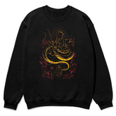 Yūjin Clothing Dragon Guidance sweatshirt featuring a printed dragon design on soft, comfortable fabric for casual wear.