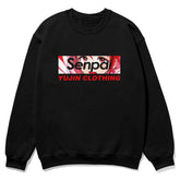Yūjin Clothing Senpai sweatshirt featuring a comfortable fit and stylish design in soft fabric, perfect for casual wear.