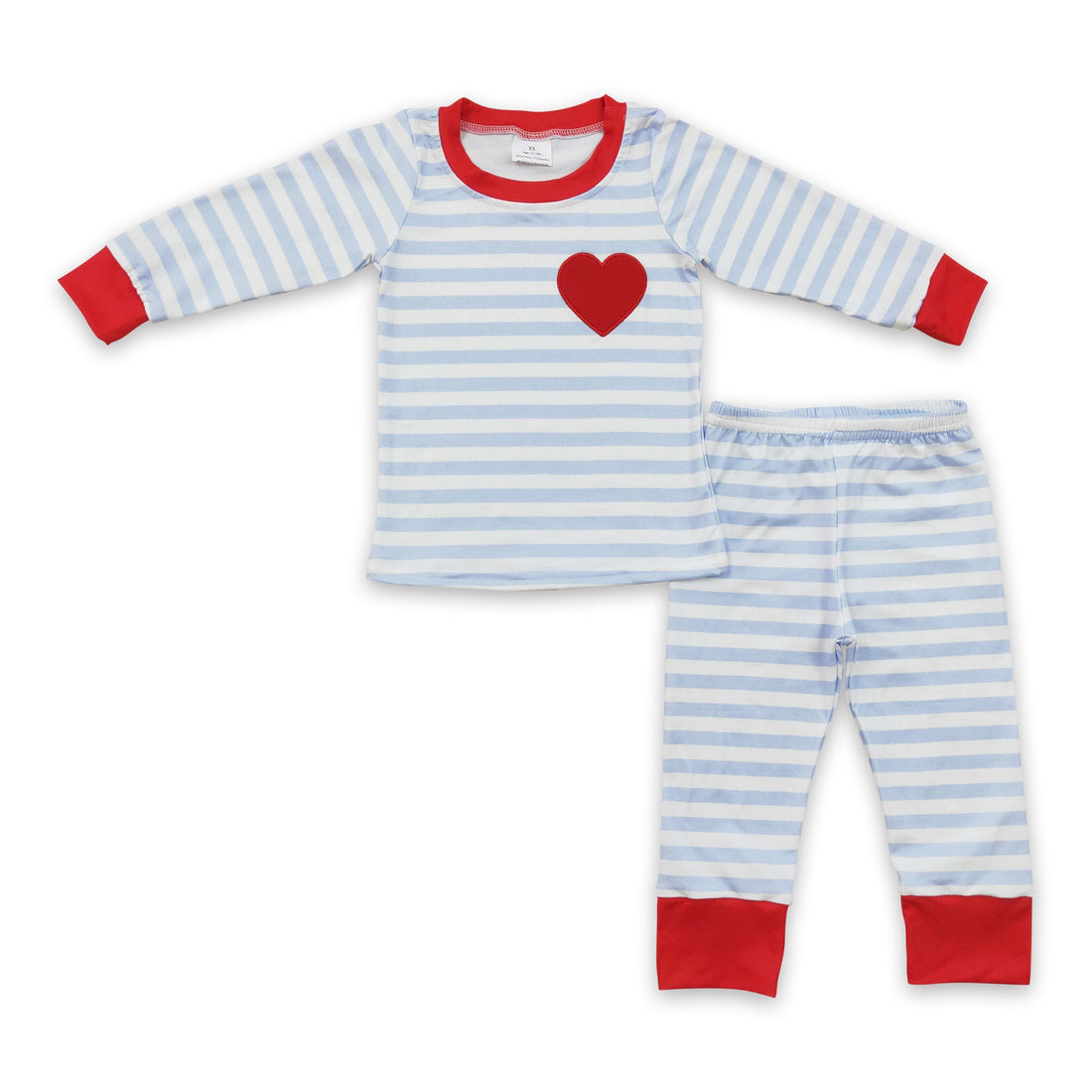 Red heart embroidery baby kids valentine&