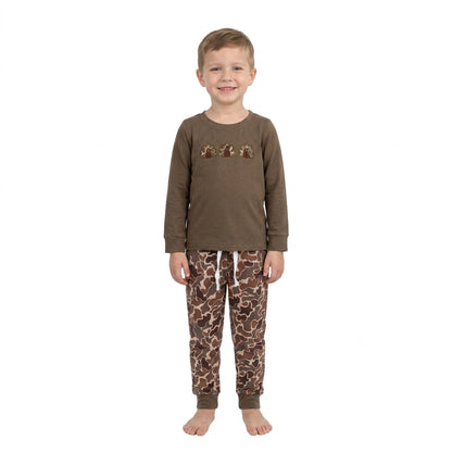 Long sleeves turkey brown camo pants boy Thanksgiving outfits