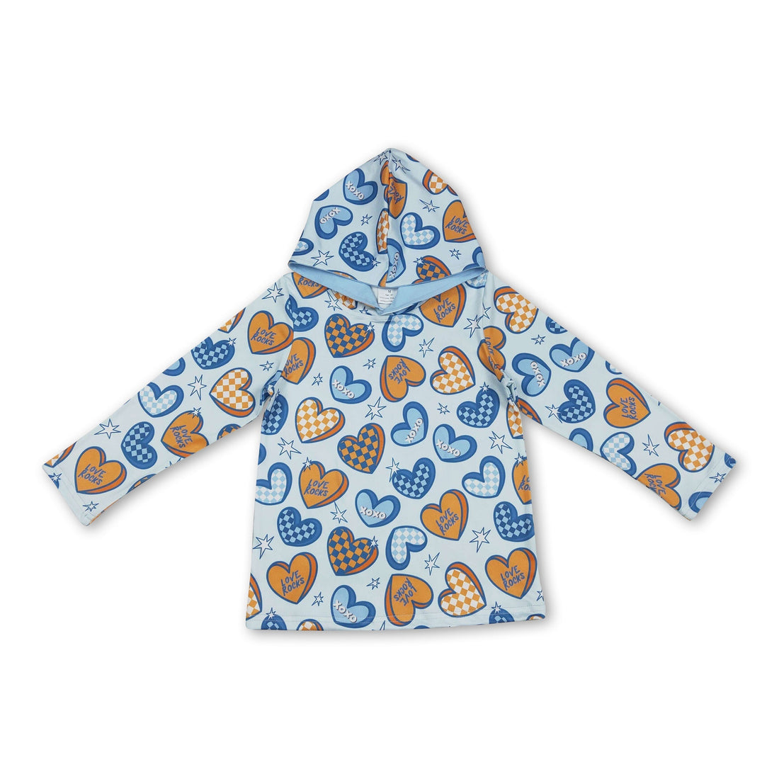 Blue heart print boys&