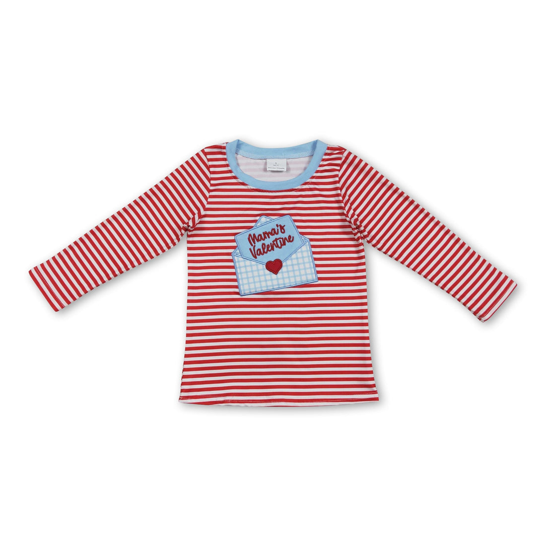 Red striped long-sleeve boys&