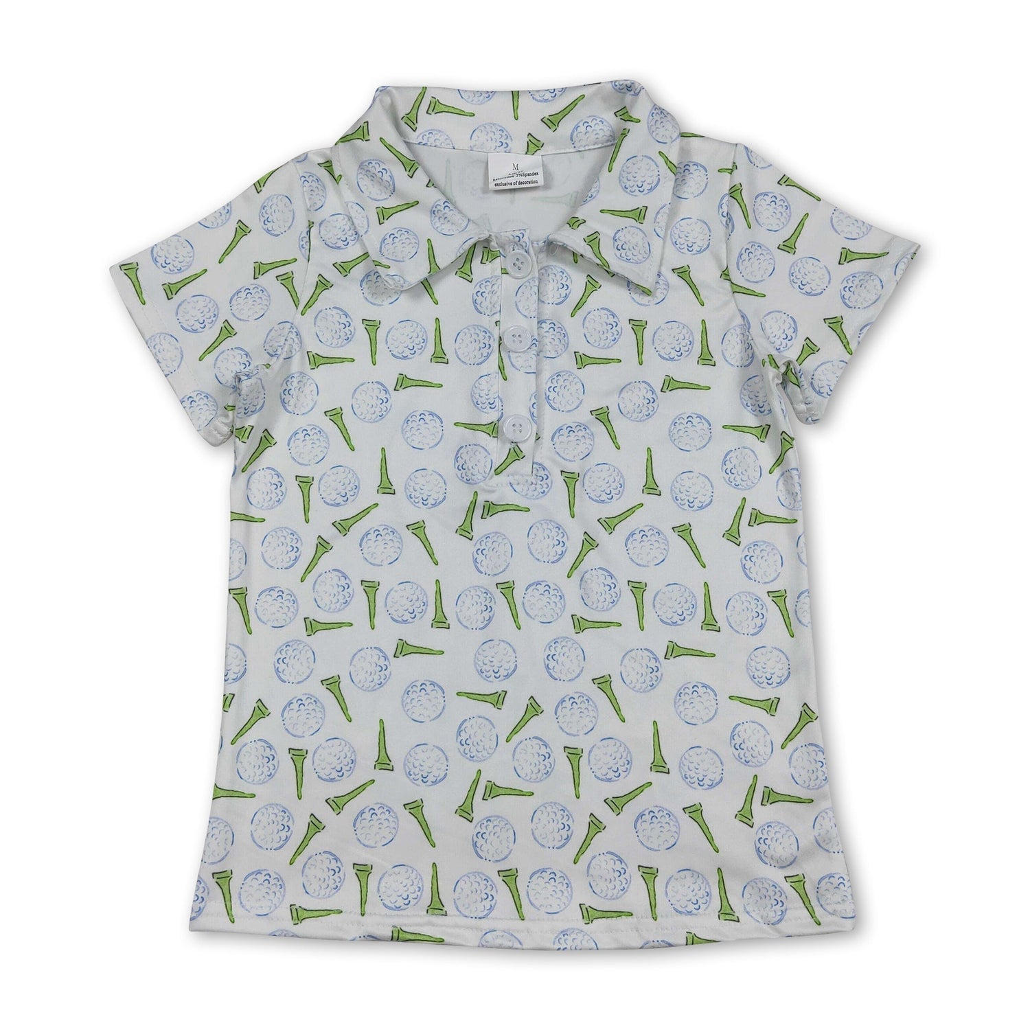 Short sleeves golf kids boys polo shirt
