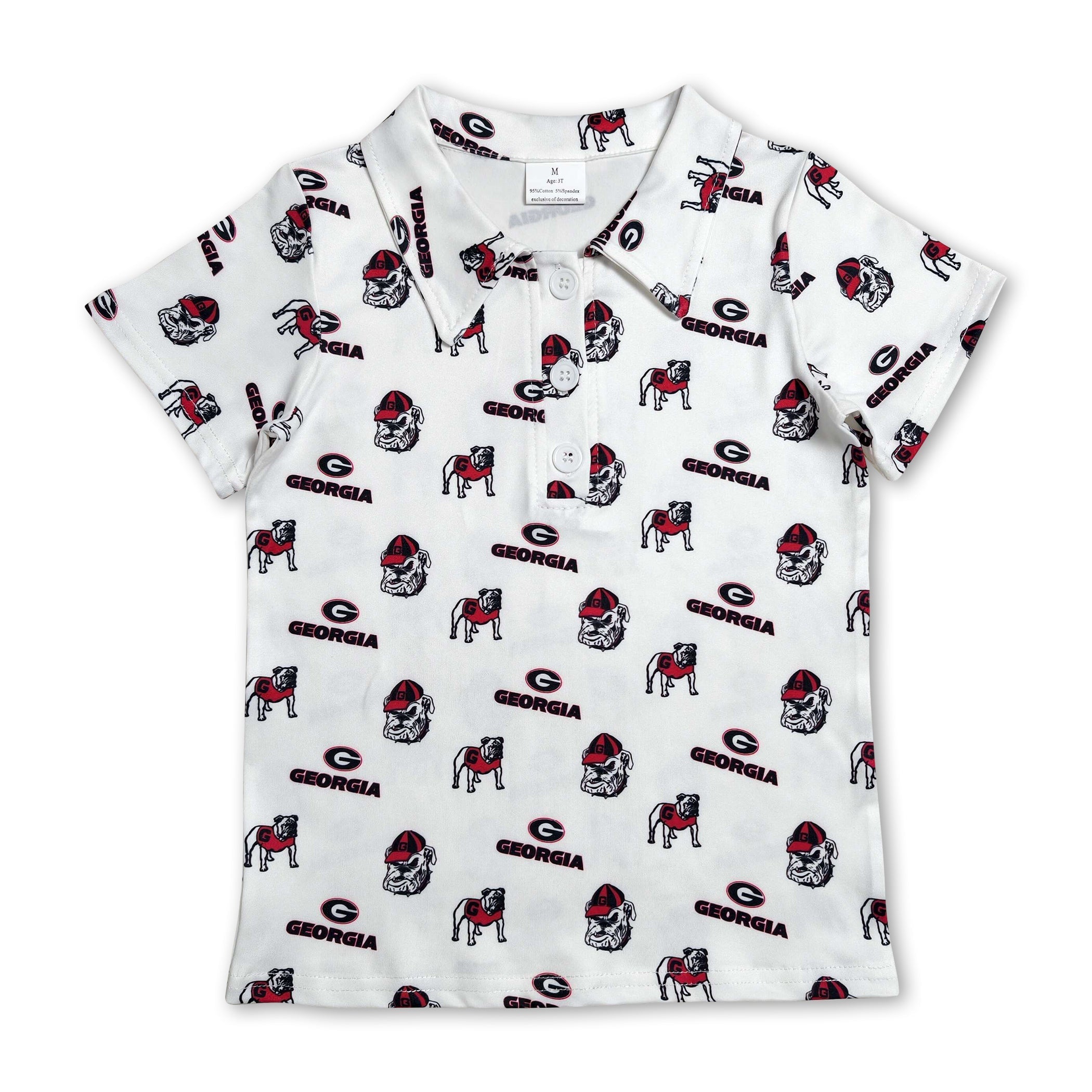 Short sleeves G dog kids boys summer team polo shirt