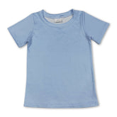 Light blue camo short sleeve boy&