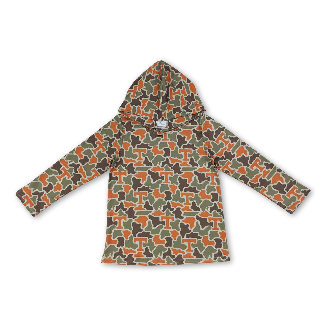 Mini Rodeo boys long sleeve camo hoodie, kids&