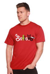 Red Believe Christmas printed men&