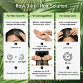 Pure Batana hair growth paste from Maree in a jar, showcasing the natural green herbal blend for hair care.