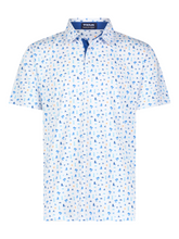 White Water Life Beachside Performance Polo shirt, lightweight with a classic collar, shown in a close-up view.