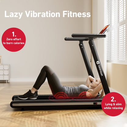 DeerRun X20 Incline Home Treadmill with 15% Auto Incline &amp; Full Running Deck | 400 lbs, 11.3 mph