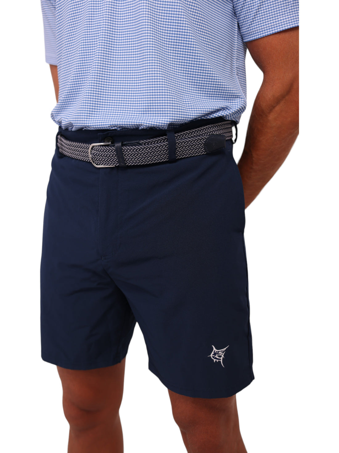 White Water Life waterline braided belt with adjustable strap and woven design, perfect for casual or outdoor wear