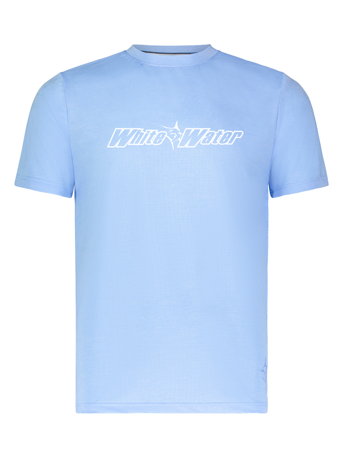 White Water Life Bimini Primary Performance Tee with short sleeves, featuring a sleek design and comfortable fit.