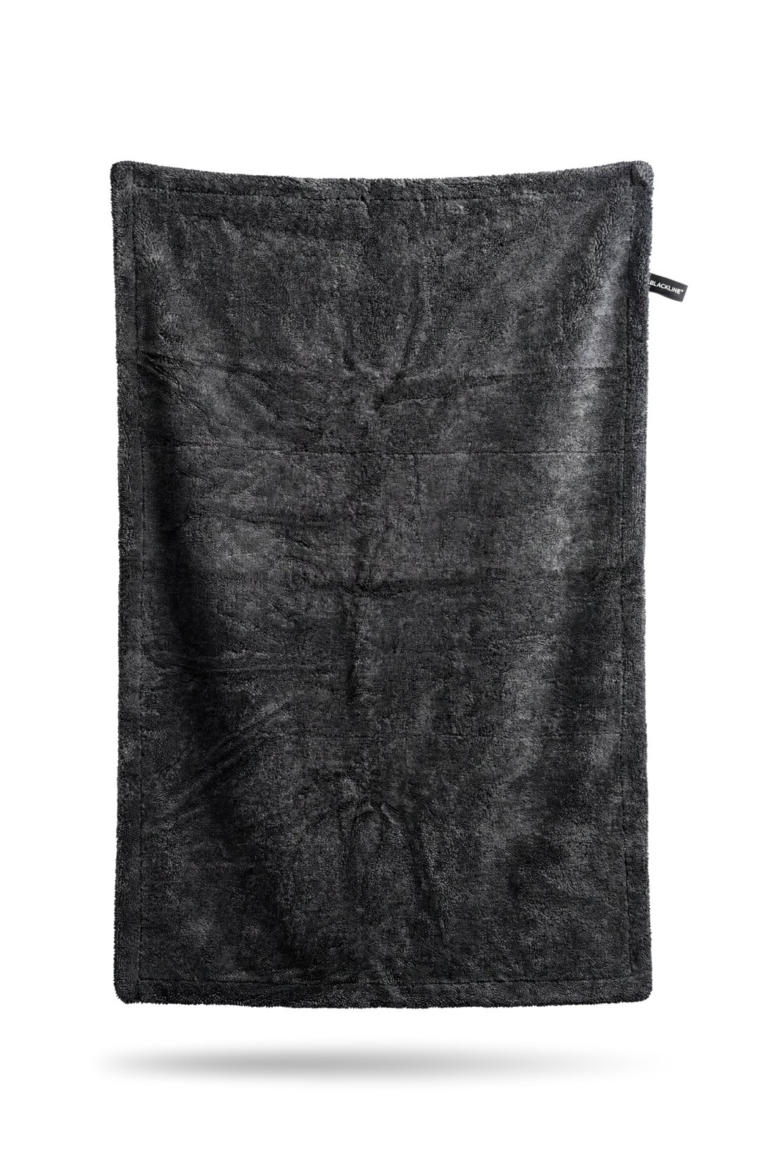 Blackline Car Care BLACKLINE® Twisted-Loop Drying Towel for car drying, featuring twisted-loop microfiber fabric in a black color.