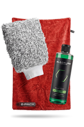 Blackline Car Care BLACKLINE® Twisted-Loop Drying Towel in crimson, two-pack bundle, showing textured, absorbent microfiber surface.