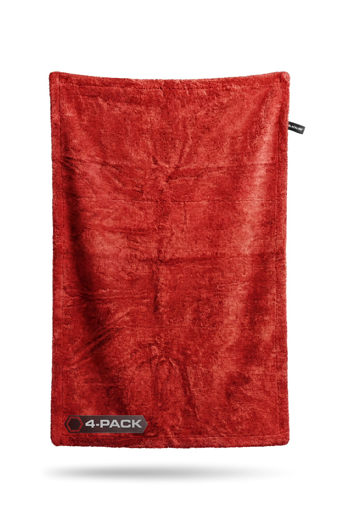 Blackline Car Care BLACKLINE® Twisted-Loop Drying Towel in crimson red, soft microfiber for drying cars effectively.