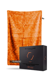 Blackline Car Care BLACKLINE® Twisted-Loop Drying Towel, a soft and absorbent car drying towel laid flat on a surface.