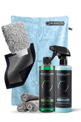 Blackline Car Care BLACKLINE® Twisted-Loop Drying Towel 4-pack, soft microfiber towels for vehicle drying and detailing.