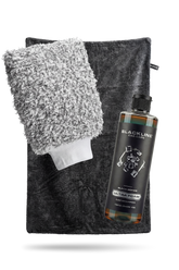 Blackline Car Care BLACKLINE® Ultra Foam car shampoo in 16oz dark ice bottle, featuring complete cleaning system for vehicles