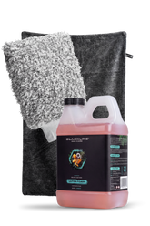 Blackline Car Care BLACKLINE® Ultra Foam car shampoo in a 64oz bottle, showing the complete system with foam and cleaning components.