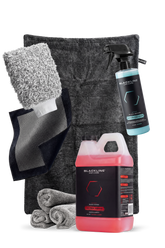 Blackline Car Care BLACKLINE® Ultra Foam car shampoo in a 64oz bottle, with a cotton candy scent and rich foam for cleaning vehicles.