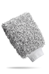 Blackline Car Care BLACKLINE® microfiber wash mitt for gentle car washing, showing soft microfiber material and ergonomic design.