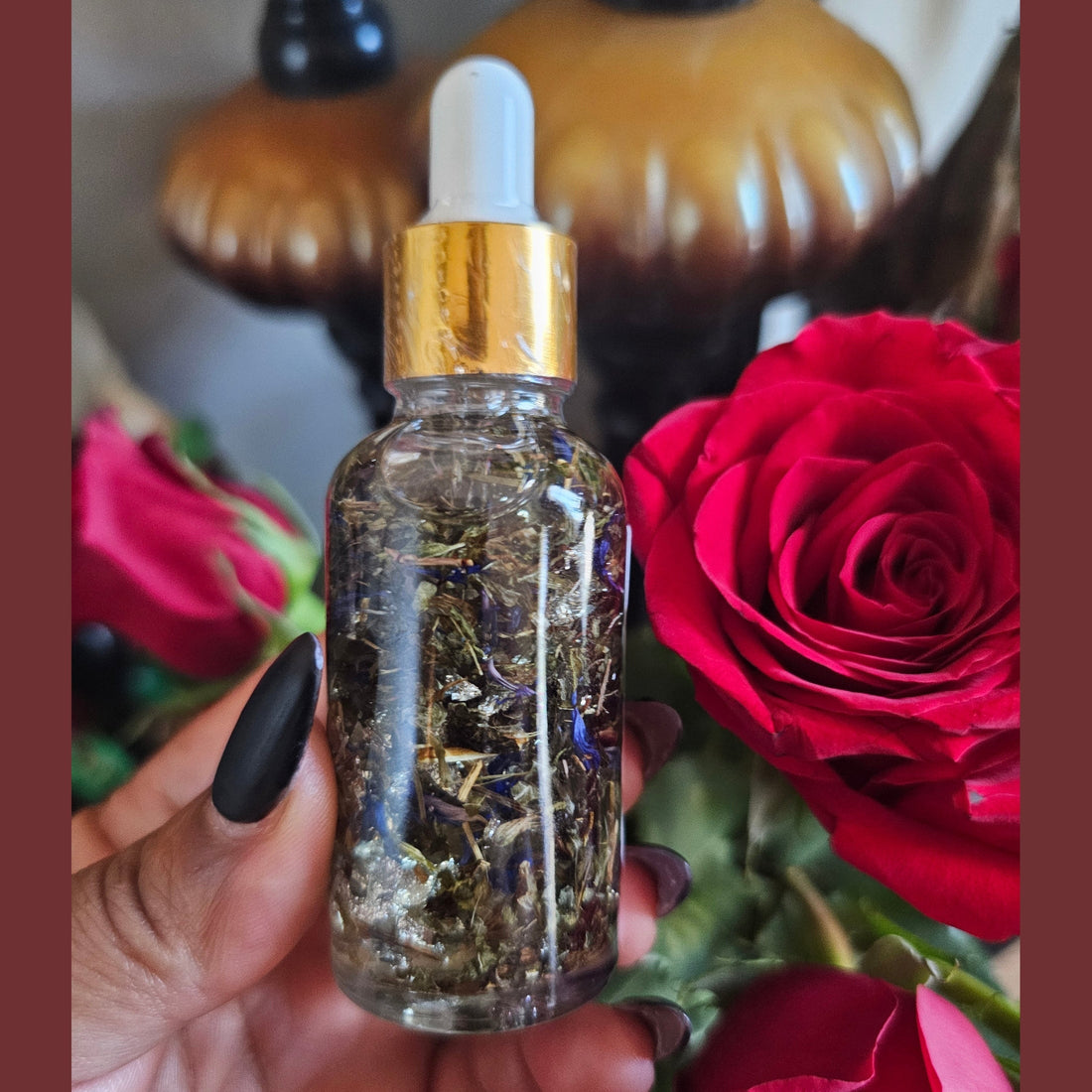 Rich Bitch Conjure Blockbuster Open Roads Hoodoo Oil bottle with label, used for guiding and attracting success.