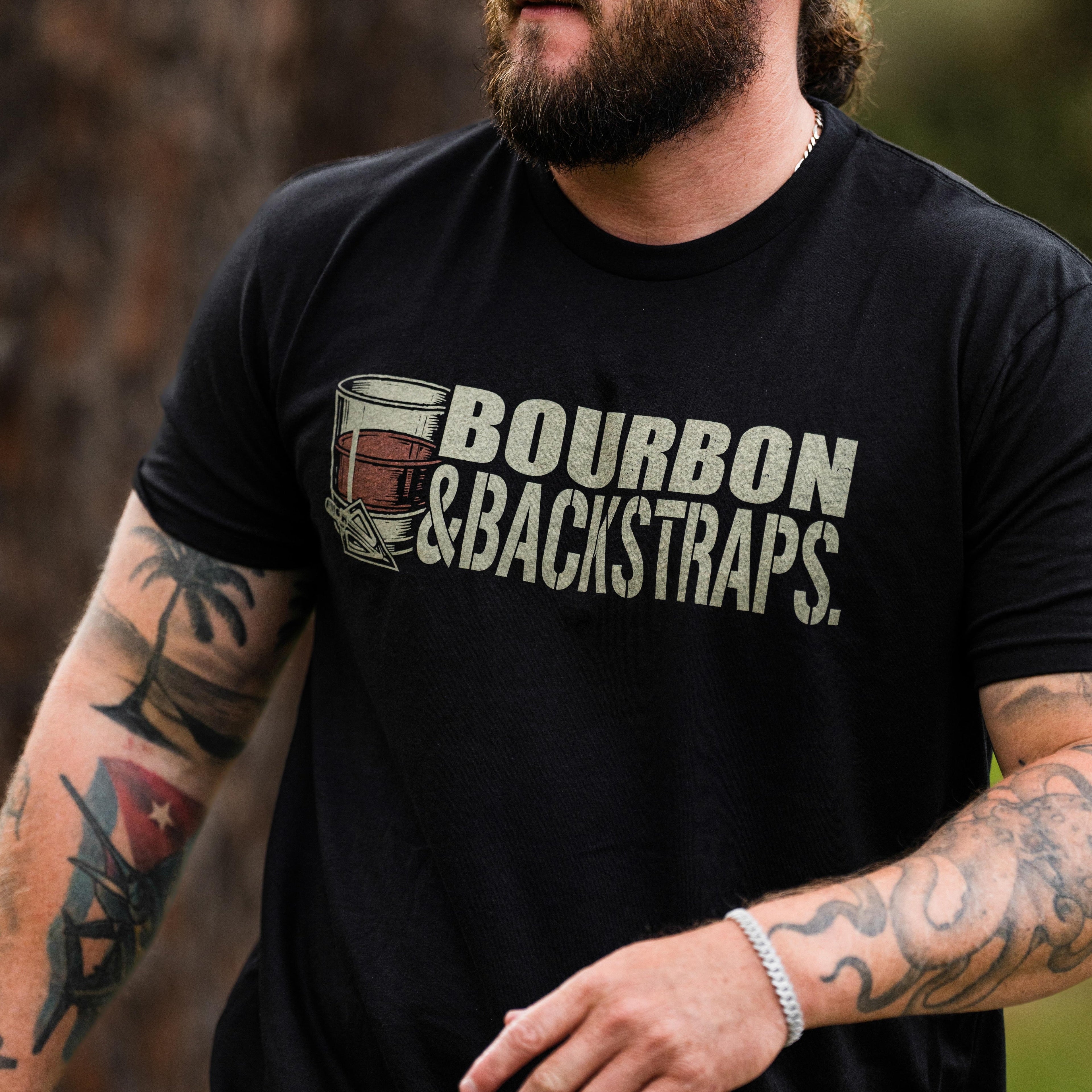 "Bourbon &amp; Backstraps" Tee