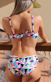 Forever Young Swimwear Capri side loop double rise bikini bottom with stylish design and comfortable fit in classic swimwear style.
