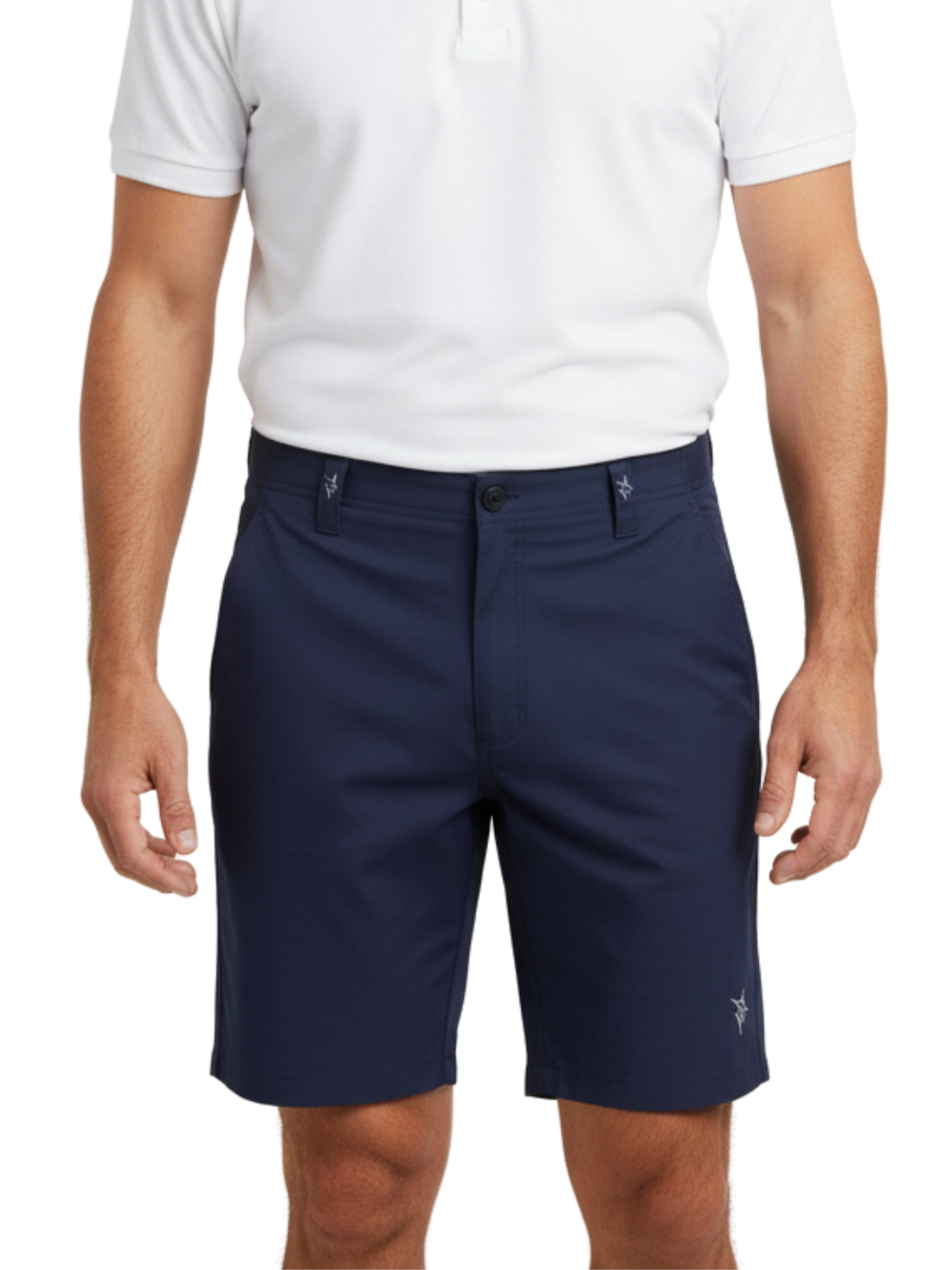 Navy Captain Shorts by White Water Life featuring a relaxed fit and durable fabric, perfect for casual outdoor wear.