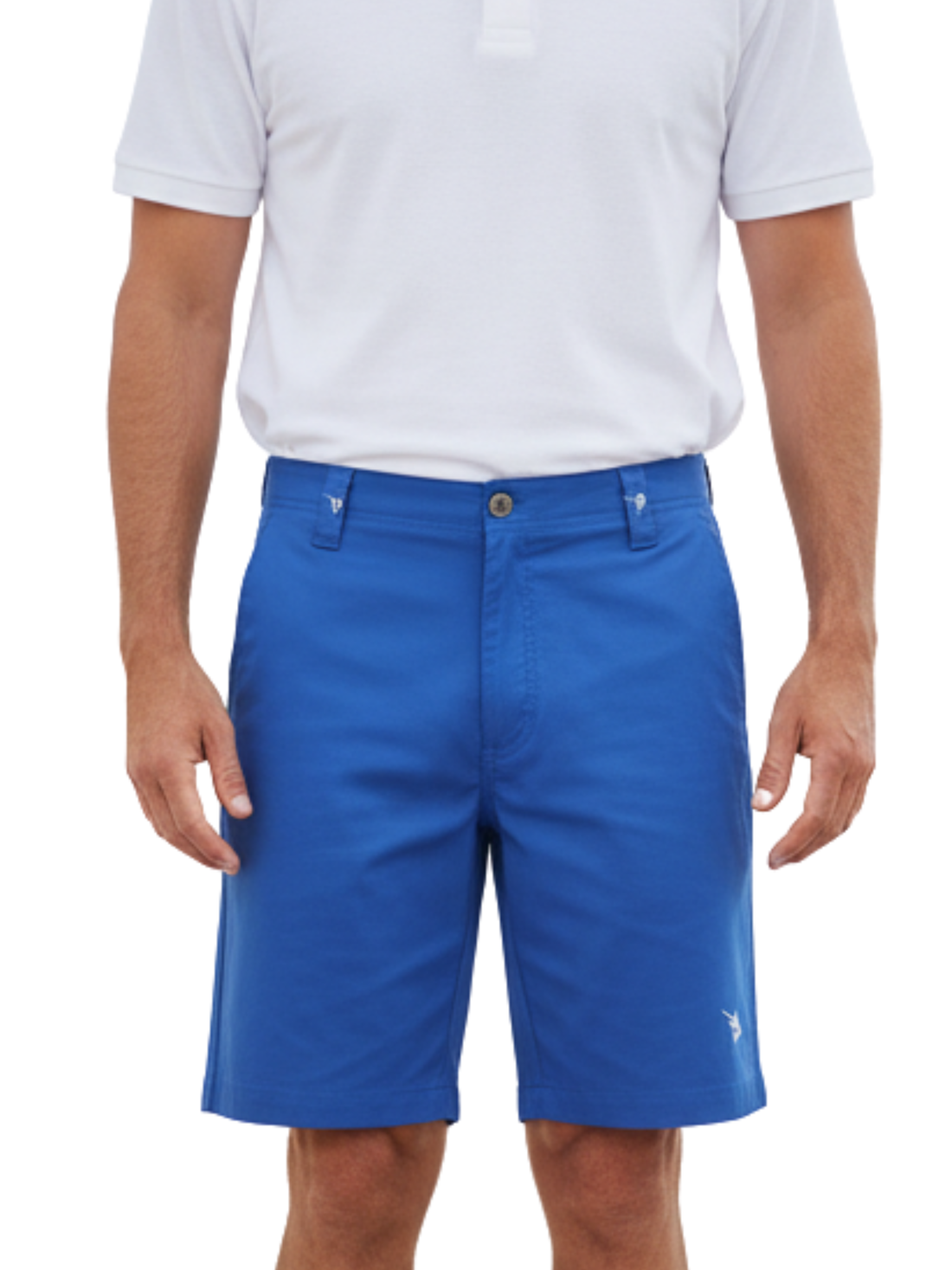 Royal blue Captain Shorts by White Water Life featuring adjustable waistband and durable fabric for outdoor adventures.