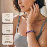 Unshakeable Intuition Siberian Charoite bracelet by Conscious Items featuring a polished purple gemstone bracelet.