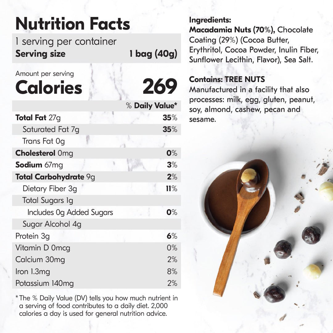 Chocolate Dipped Macadamia Nuts (12 Bags)