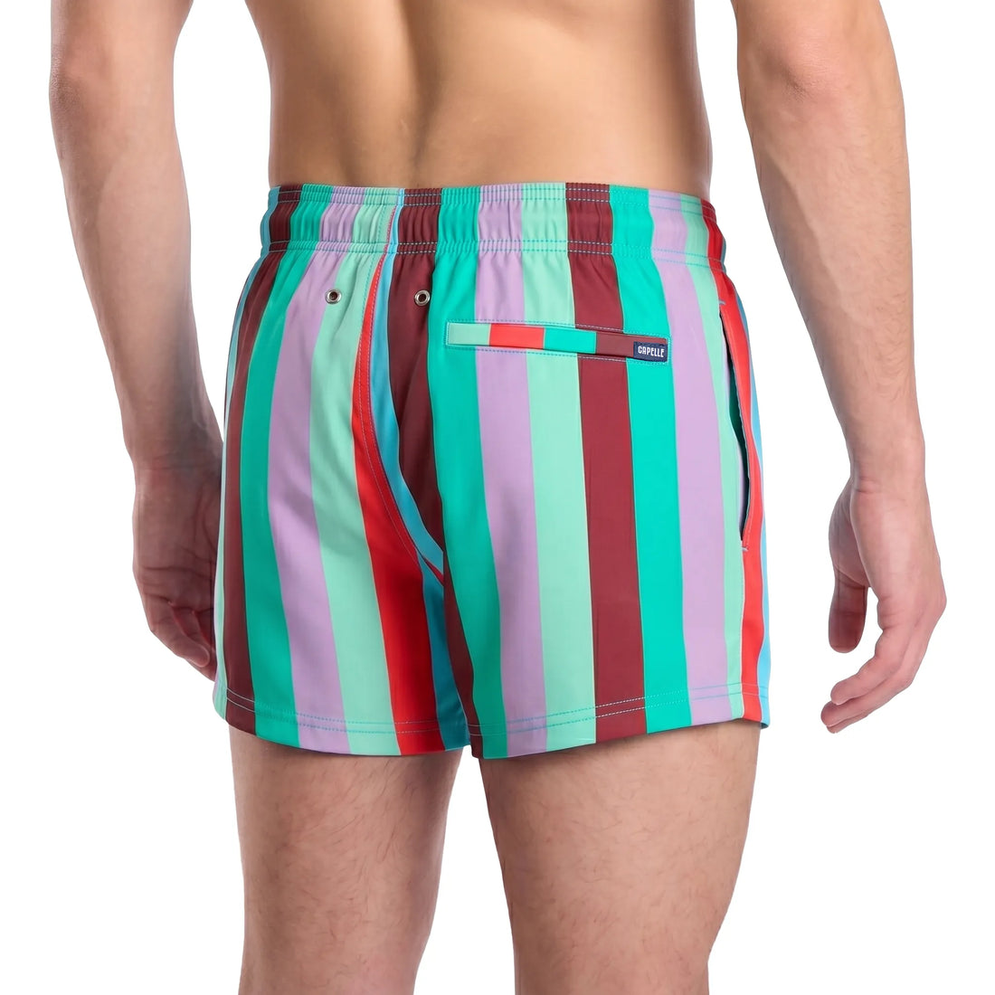 Men’s Premium Compression-Lined Hybrid Shorts – Coastal Cabana - Zest
