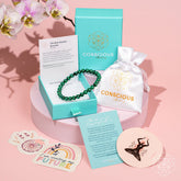 Conscious Items Anxiety Bracelet with 6mm beads, featuring a calming design and natural stone accents for stress relief.