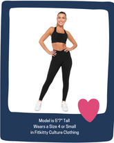 Black high-rise leggings from Fitkitty Culture&