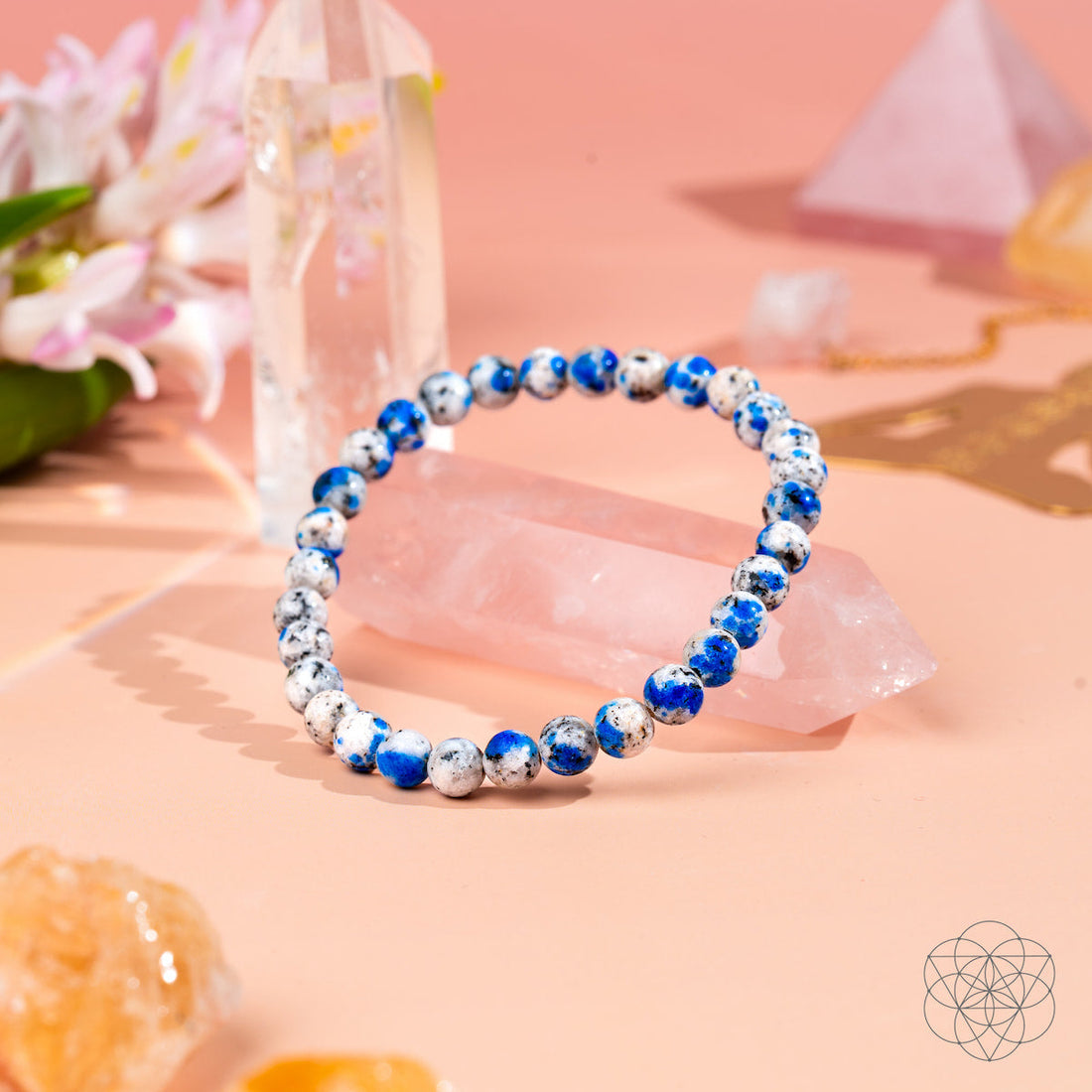 Conscious Items K2 stone bracelet of spiritual adventure with 6mm beads, showcasing a stylish and meaningful jewelry accessory.