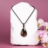 Hypersthene Millionaire Manifestation Pendant necklace by Conscious Items featuring a sleek, polished gemstone pendant.