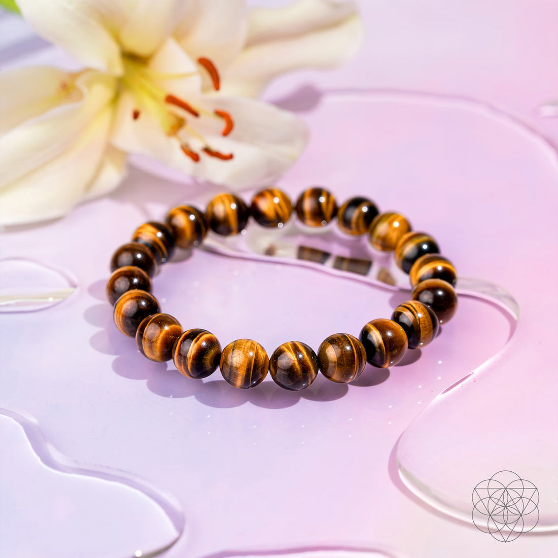 Conscious Items Tiger’s Eye bracelet, 7A grade, featuring polished tiger’s eye stones on a stylish bracelet for natural energy.