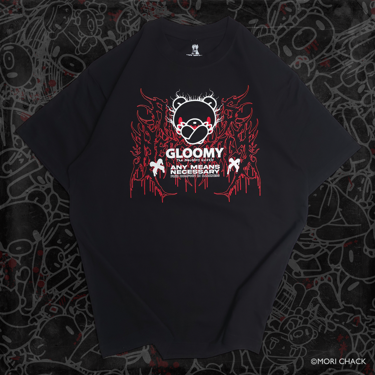 Cross Arms T-Shirt Black