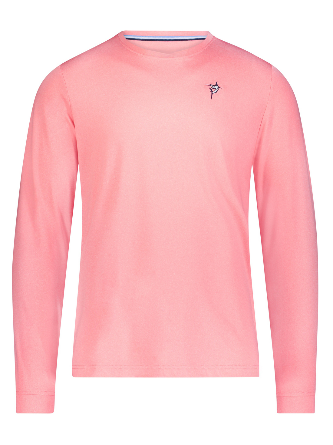White Water Life Dockside Performance long sleeve shirt, navy blue with logo, designed for comfort and durability.