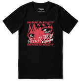 Yūjin Clothing Distorted Reality T-Shirt featuring a bold, abstract design on a comfortable casual T-shirt.