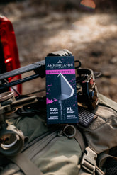 Annihilator Broadheads SINGLE BEVEL XL 125 broadhead with a single bevel design and sharp blades for hunting and archery.