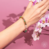 Conscious Items The Energy Bracelet 6mm with black beads and adjustable cord, designed for positive energy and style.