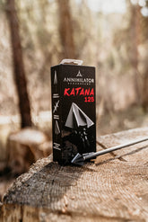 Annihilator Broadheads KATANA 125 broadheads displayed on a white background showing sharp blades and sleek design.
