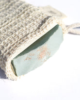 Pretty Farm Girl Agave Soap Saving Cloth Pouch, eco-friendly accessories bag with a natural design, perfect for storing soap and small essentials.